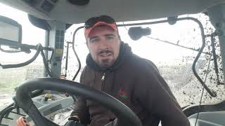 Hauling the manure off the steer yards