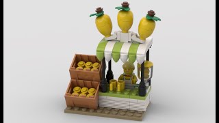 Lemonade Stand MOC - A Refreshingly Detailed Creation