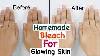 How To Make Facial Bleach At Home?|Homemade Bleach For Eid