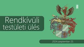 Rendkívüli testületi ülés (2024. szeptember 25.)