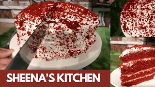 Red Velvet Cake frosting with cheese cream // Sheena's Kitchen