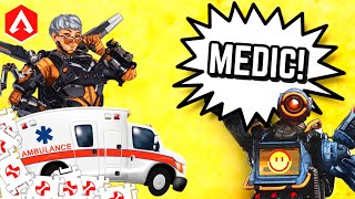 CAN YOU SURVIVE & WIN As A MEDIC In Apex Legends!? Shop Keeper Funny Moments