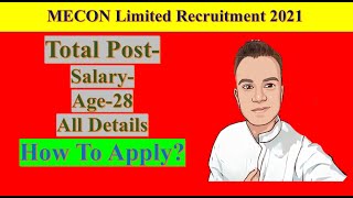 MECON recruitment 2021 without GATE |Assistant Manager | Only Interview | Latest job Update