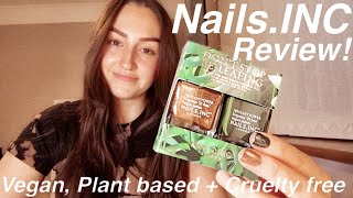 VEGAN CRUELTY-FREE PLANT BASED NAIL VARNISH?! Is it worth £15?! - Nails.INC 'Don't stop beleafing'