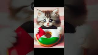 Jika bendera Palestina Jadi Donat #kucinglucu