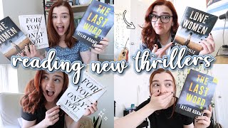 Reading 3 NEW thriller and horror books 🔪 [reading vlog]