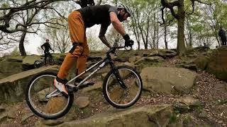 Jack Carthy and Charlie Rolls at Shipley Glen Biketrial