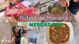 MI RUTINA DE MAÑANA VIVIENDO EN ESPAÑA 🚗🧼🥘+ COMPRA MERCADONA 🛒 💰