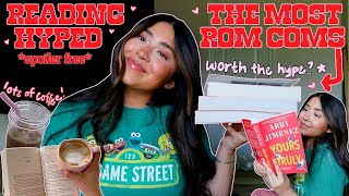 Reading 3 of the most hyped up romance books 📚✨💞 | spoiler free reading vlog