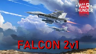 2v1 in a F-16 - Air Realistic Gameplay