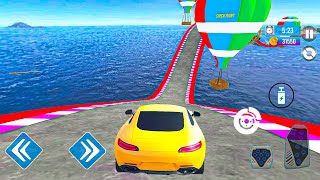 Mega Ramp Racing Crazy Car 3D - Sports Car Impossible Stunts - Gameplay Android #3