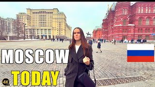 Russia : Day After Alexei Navalny funeral in Moscow | Red Square 4K Walk  #Russia