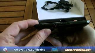 Arnova 7b G2 Dual Touch unboxing - Cheap Android 2.3 RK2918 CPU tablet