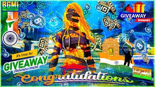 Congratulations to Giveaway Winner | 7 RP / 325 UC FOR 7 ID & 60UC for 8 ID on 78th Independence Day