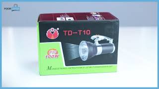 LED Torche Flashlighit Power Bank TD-T10 مصباح LED وبنك للطاقة