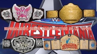 Información sobre los campeonatos de la WWE! - Parte 1 | Daylek