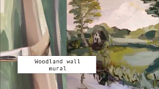 Woodland wall mural