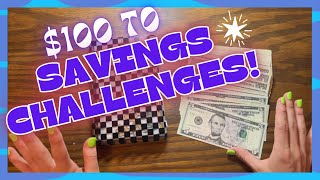 $100 TO SAVINGS CHALLENGES!!!! *Side Hustle $$$ to Savings!*