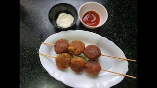 Two - ways potato skewers balls recipe | snacks recipe by food therapist