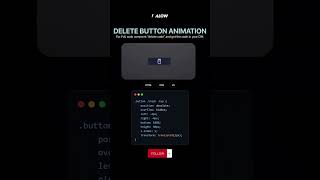 Delete Button Animation using HTML and CSS #coding