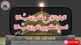 Zain Kayani || Shahadat Bibi Zainab s.a || Imambargah Haji Malik Rehman Peshawar