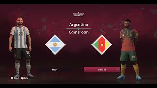 FIFA 23 | COPA MUNDIAL QATAR 2022 | ARGENTINA VS CAMEROON | 4K 60FPS | PS5