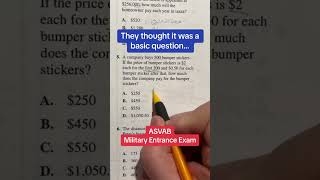 ASVAB Arithmetic Reasoning #5 Question Walk Through