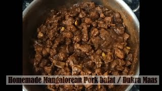 Homemade Mangalorean Pork Bafat/ Dukra Maas / Pork (ಹಂದಿ) Bafat Curry