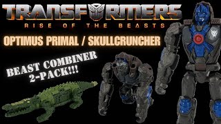 Transformers Rise of the Beasts - Optimus Primal & Skullcruncher Combiner 2-Pack