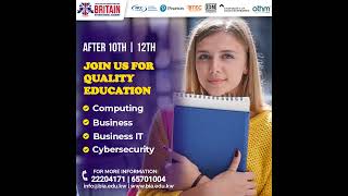 Join us for Quality Education. | Computing, Business, Business IT & Cybersecurity