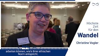 Kurz gefragt | Christine Vogler | 19. contec forum – Wandel in der Pflege