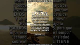 Versículos bíblicos para Jóvenes / 1 S. Pedro 5:5-7 #40M #RGL7 / Jóvenes y adolecentes #Universidad