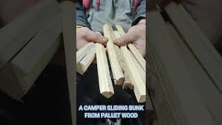 Sliding Bunk For Your Camper From Pallet Wood