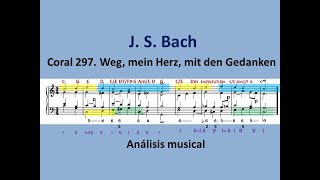 J. S. Bach. Análisis del coral 297 Weg, mein Herz, mit den Gedanken