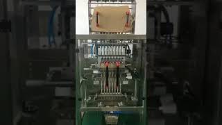 Automatic (Multi- 8 rows)   back sealing corner  stick powder packing machine  + products conveyor