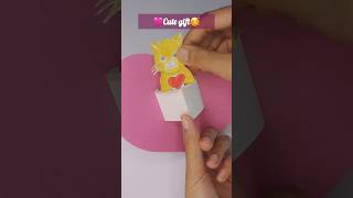 how to make cute gift 🥰 #shorts #diycrafts #diy #art #shortvideo #artandcraft #painting #papercraft