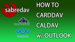 Does Outlook support CardDAV/CalDAV sync add-in client software? (for NEXTCLOUD/SYNOLOGY server)