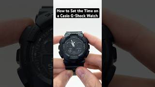 How to Set the Time on a Casio G-Shock Watch #gshock #casio #casiogshock