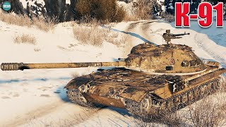 К-91карта Штиль, ШОТНЫЙ ПРОТИВ ТТ. 9 kills, Рэдли.  WoT 1.9.0. 2К VIDEO.