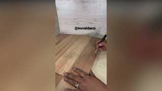 see how to lay laminate against an uneven wall ) \ смотри как уложить ламинат у неровной стены )