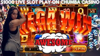 🔴$1000 LIVE SLOT PLAY on Chumba Casino | Real Money