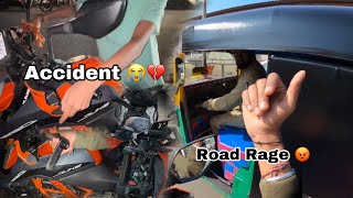 Aaru meet with accident X Road Rage 😭💔 | @prattukevlogs007 | #crash  #hubli #dharwad #bvb #fyp