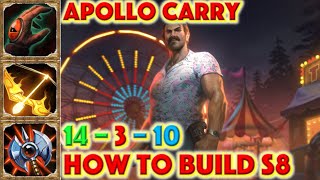 SMITE HOW TO BUILD APOLLO - Hopper PI Apollo Skin Showcase + Apollo Carry Build + No Boots Build