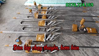 Dàn láp chạy thuyền, bơm bùn máy xăng lh 0376.224.169 e bằng