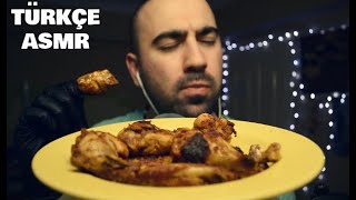 Türkçe ASMR MUKBANG Soslu Tavuk Kanat Tarifi (Yemek Yeme Sesleri)