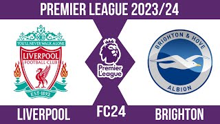 FC24 | Liverpool vs Brighton | Premier league 2023/24 | Full match