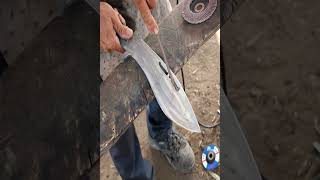 Knife Making, Forging A Kukri Knife out of Chainsaw bar #Short