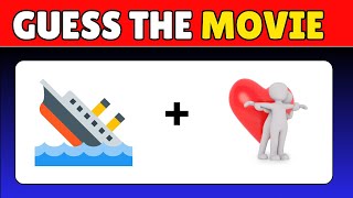 Guess the MOVIE by Emoji Quiz! 🎬 | 50 Movies Emoji Puzzles #moviequiz #guessthemovie