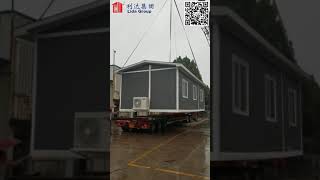 Ready to ship modular house transported by truck