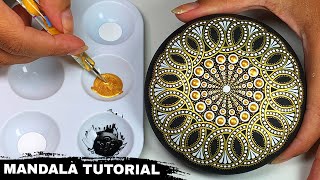 Mandala Art Dot Painting Rocks Painted Stones | How to Paint Mandala for Beginners Tutorial #mandala